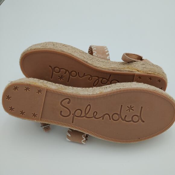 SPLENDID Morgan Womens Leather Ankle Strap Espadrilles Size 8 - Picture 3 of 4